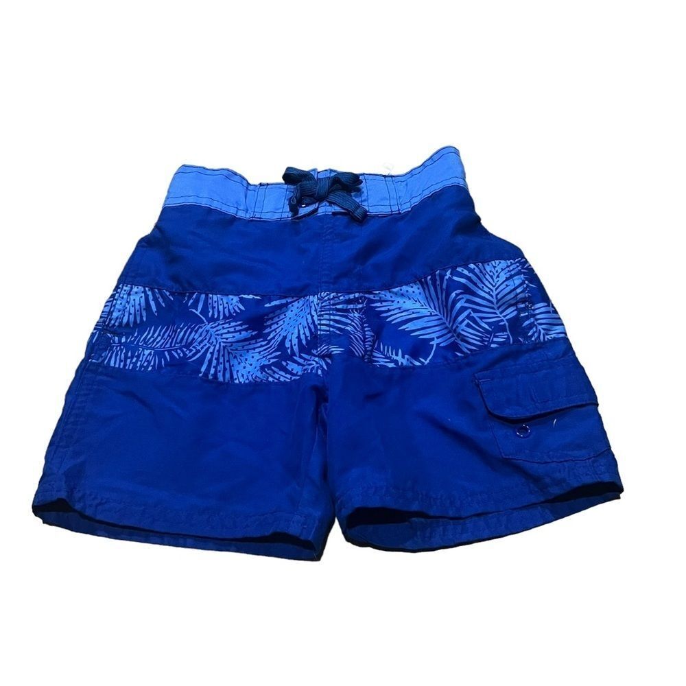 Body Glove Blue Tropical Print Swimsuit Shorts